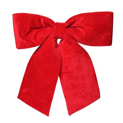 Large Red Velvet Christmas Bow