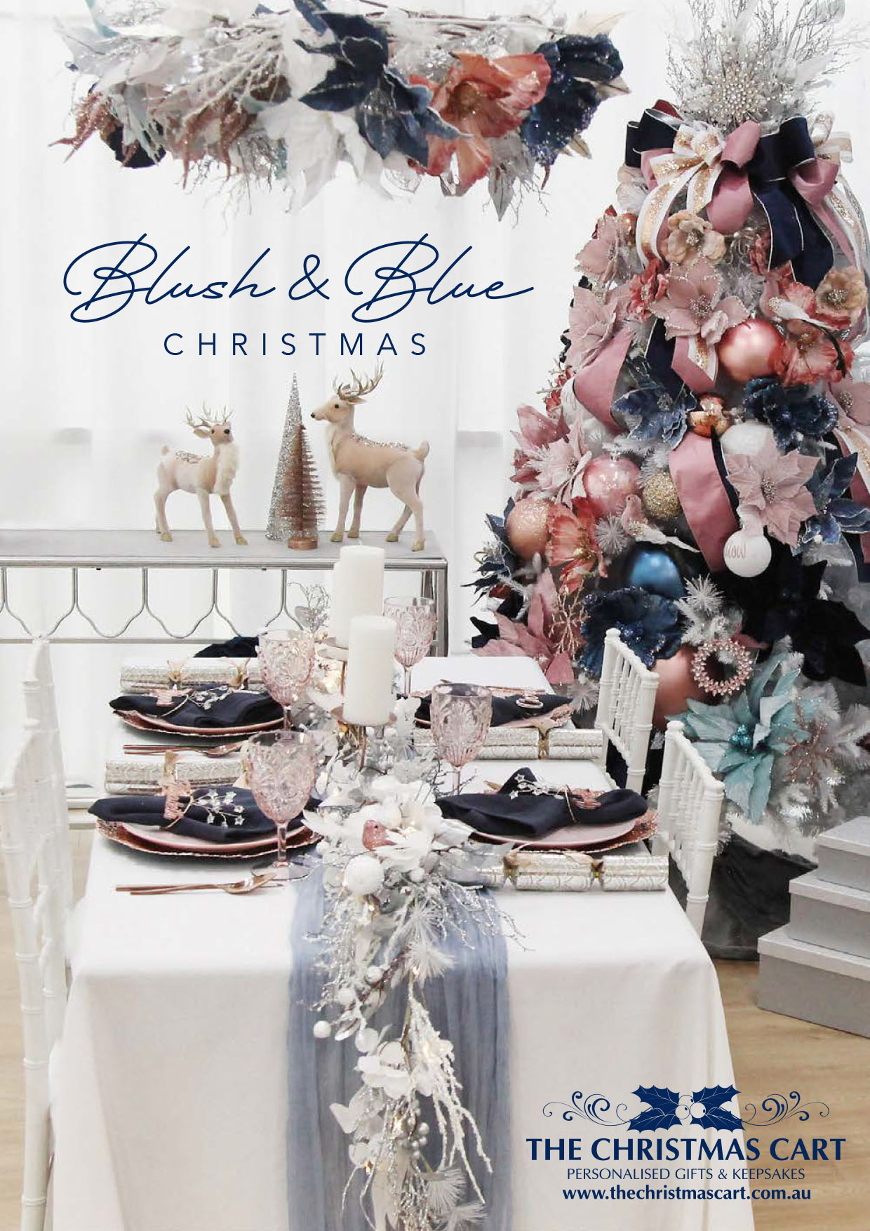 Blush and Blue Christmas Lookbook