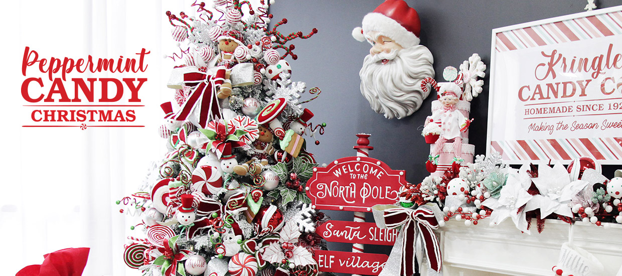 Peppermint Christmas Decoration Theme Collection