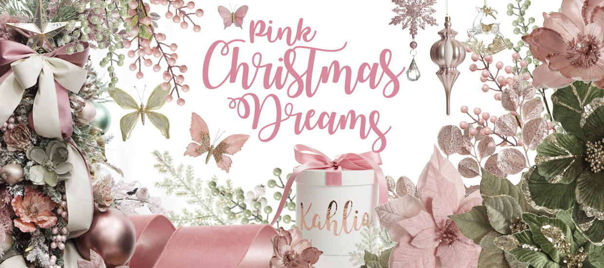 Pink Christmas Dreams decoration theme