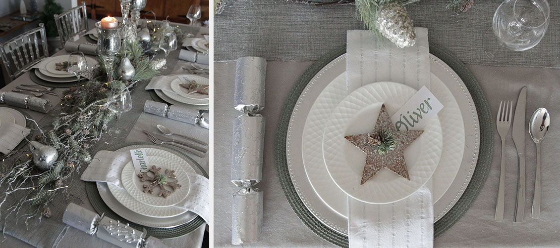 Silver & Sage Table Setting