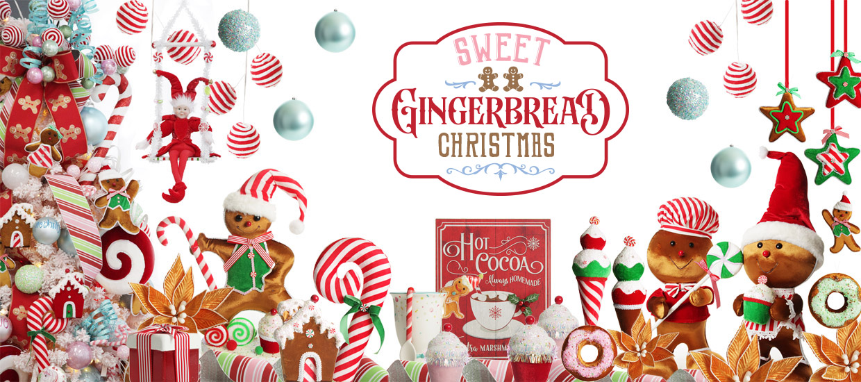 Sweet Gingerbread Christmas Decoration Theme Collection