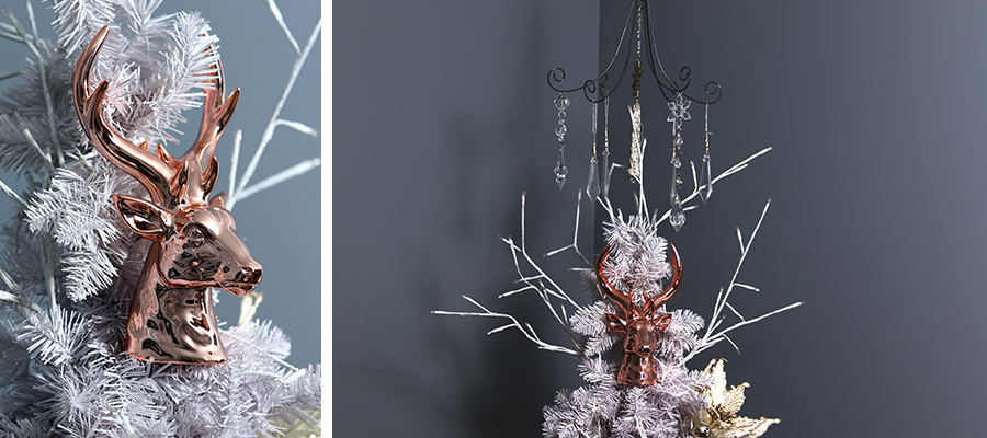 pastels and pearls christmas tree topper