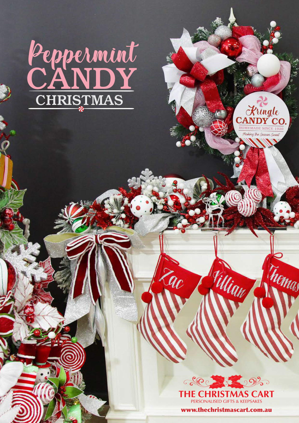 Peppermint Candy Christmas Decorating Lookbook