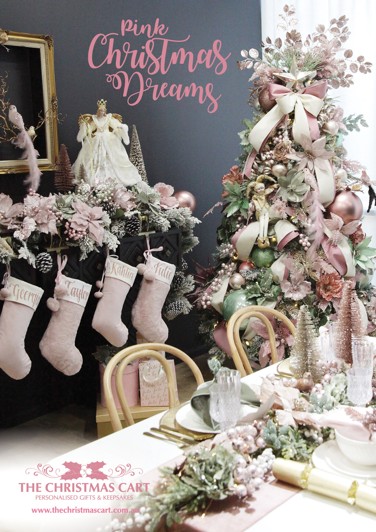 Pink Christmas Dreams Decorating Lookbook