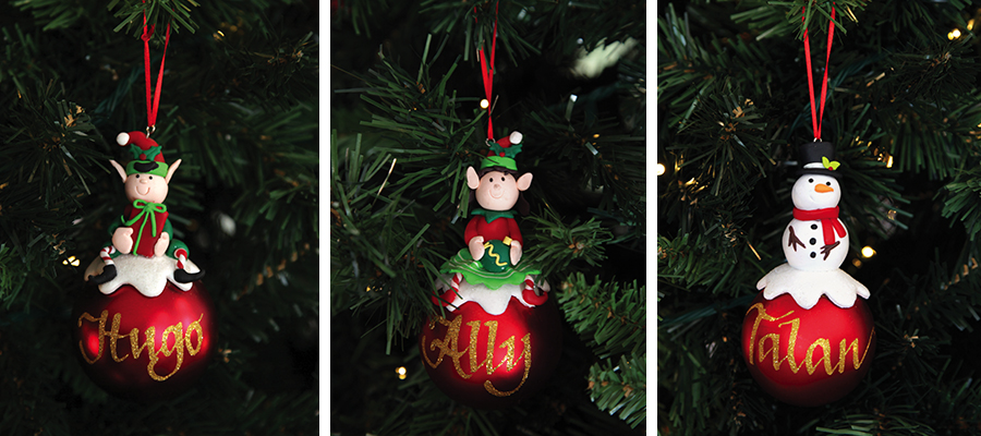 magical christmas morning personalised character baubles