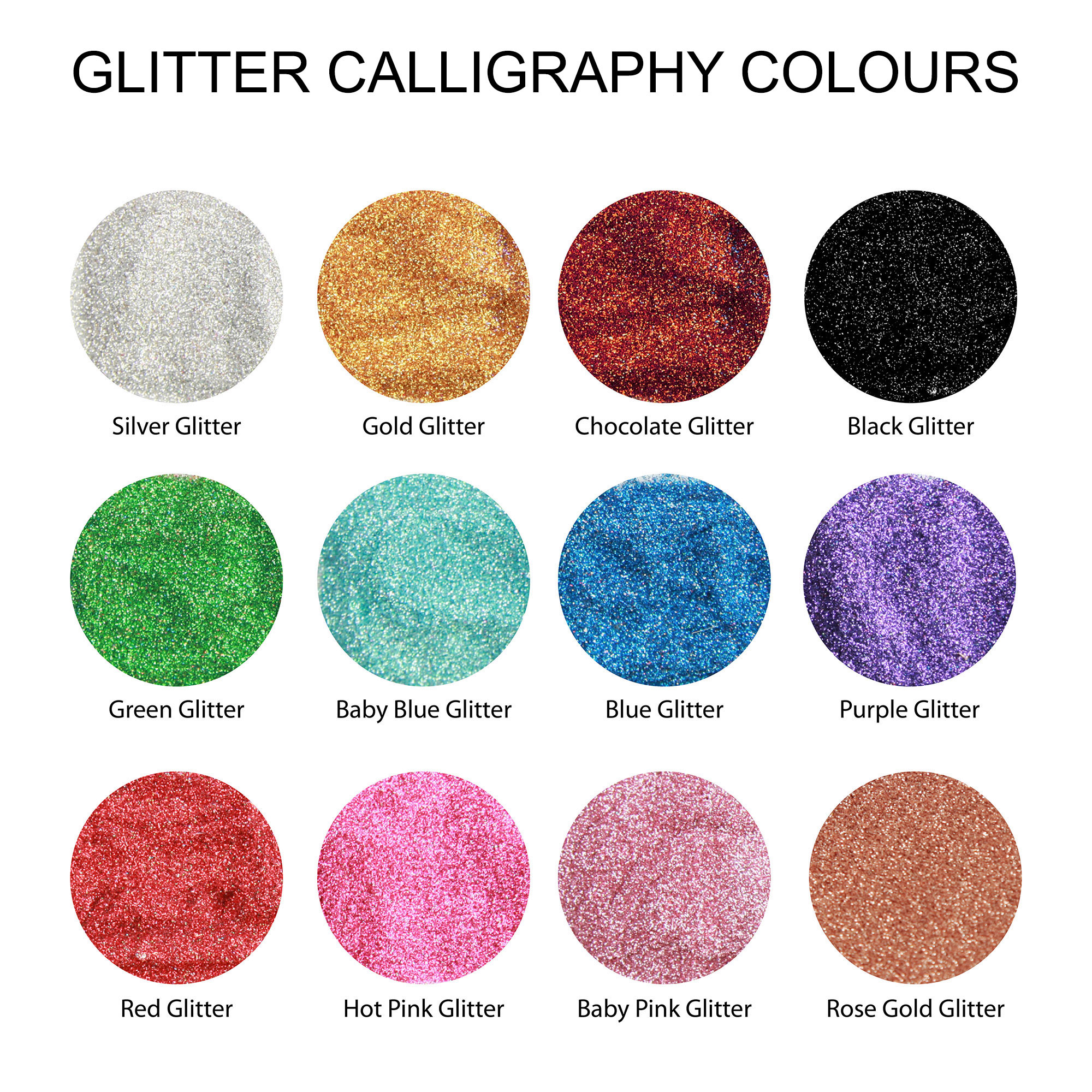 Glitter Calligraphy Colours